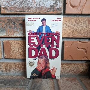 ** 4/$25 VHS **Getting Even With Dad (VHS, 1994) Vintage - 90's - Good Used Cond